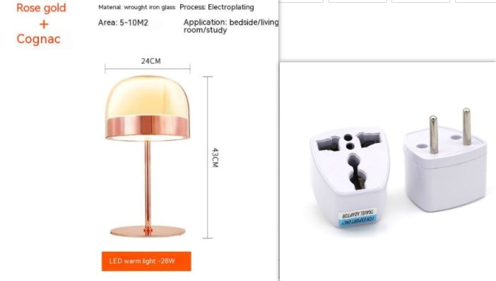 K & S | Designer Tischlampe – Moderne Glasleuchte im luxuriösen Stil für Wohnzimmer & Schlafzimmer