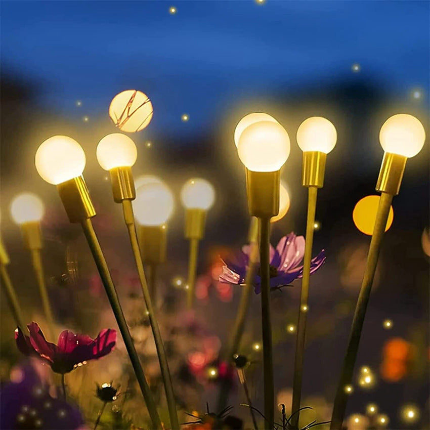 K & S | Solar Gartenleuchten – Schwingende LED-Glühwürmchen für stimmungsvolle Außenbeleuchtung
