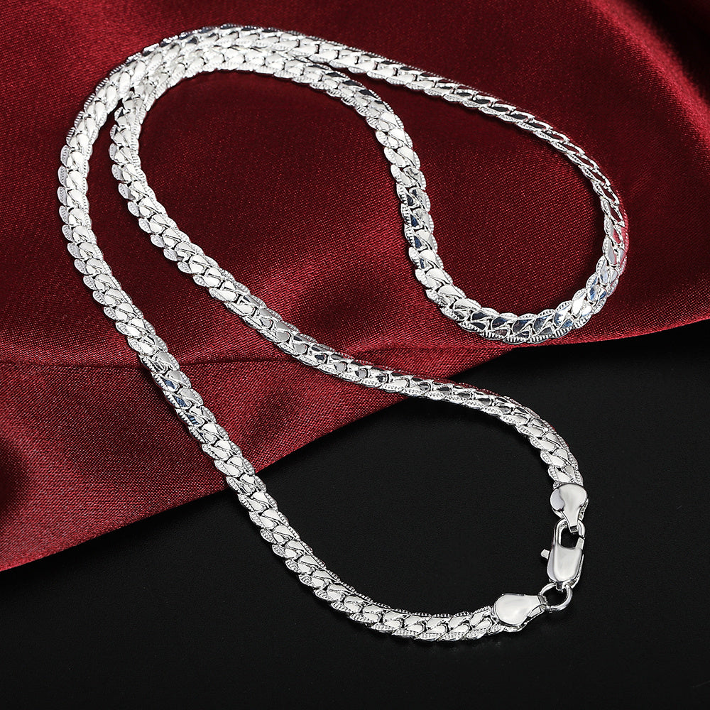 K & S | Herren Halskette 925 Silber – Schlichte & Stilvolle Silberkette Zeitloser Schmuck