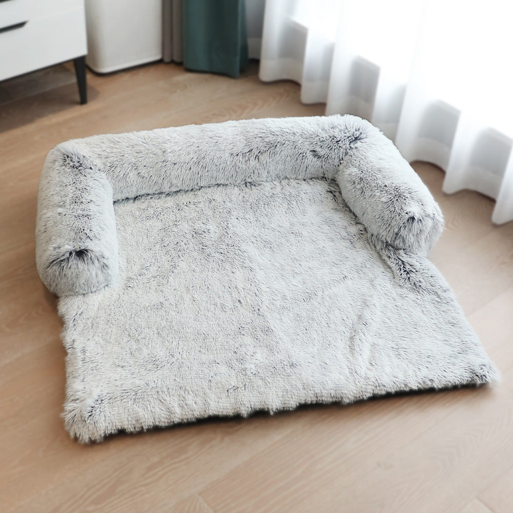 K & S | Waschbares Haustierbett mit Abnehmbarem Bezug - Weiche Matte & Sofa-, Auto- & Bodenschutz für Hunde & Katzen