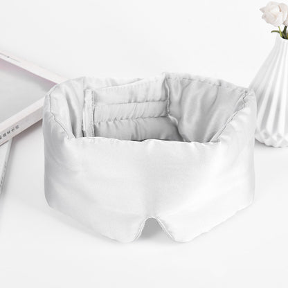 K & S | Seiden Schlafmaske mit Ohrenschutz – Hautfreundlich, Atmungsaktiv & Geräuschreduzierend