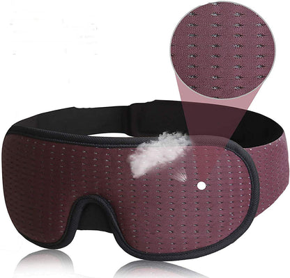 K & S | 3D Schlafmaske Hohlraum Augenmaske – Lichtdicht & Druckfrei für Schlaf & Reisen