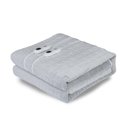 K & S | Elektrische Flanell-Heizdecke für Einzelpersonen - Weiche & Waschbare Wärme- und Kuscheldecke