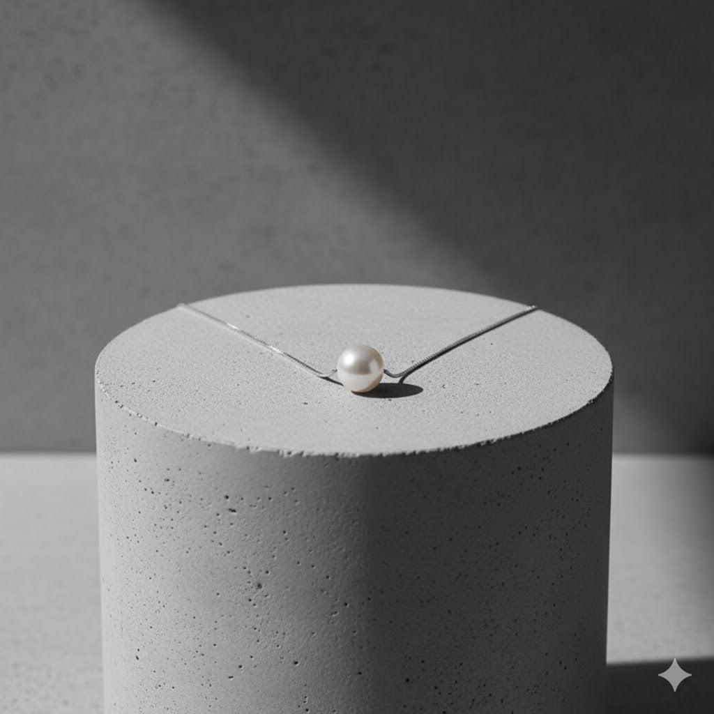 Elegante Perlenkette 925 Silber | Zeitloses Geschenk