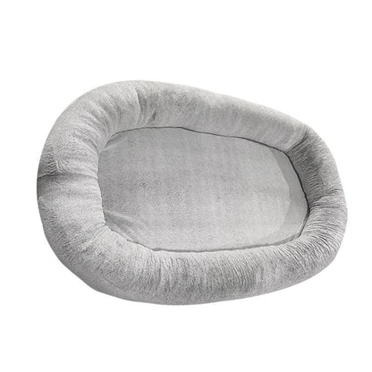 K & S | Großes Plüsch-Hundebett für Menschen - Bequemes & Waschbares Kuschelbett für Erwachsene