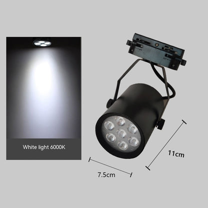K & S | LED Schienenstrahler – Moderne 7W/12W/18W Strahlerlampe für Schienensystem, Laden & Wohnzimmer