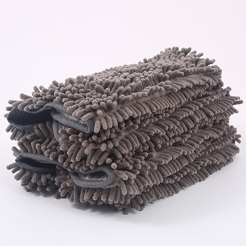K & S | Extra Saugfähiges Chenille Haustierhandtuch - Weiches & Waschbares Trockentuch für Hunde & Katzen