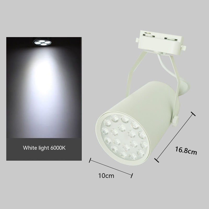 K & S | LED Schienenstrahler – Moderne 7W/12W/18W Strahlerlampe für Schienensystem, Laden & Wohnzimmer