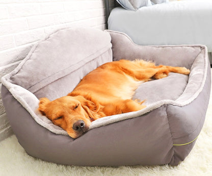 K & S | Bequemes Hundesofa aus Polyester - Waschbares Haustierbett für Hunde & Katzen