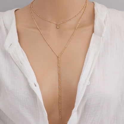 K & S | Damen Halskette Retro Geometrisch – Schlichte & Elegante Minimalistische Schmuck Kette