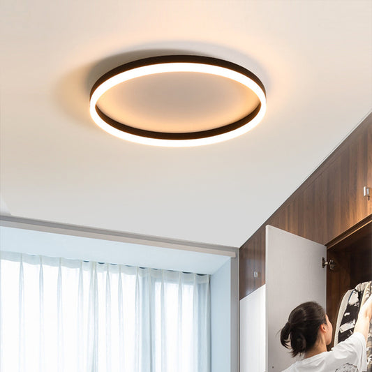 K & S | LED Deckenleuchte – Moderne runde Deckenlampe mit Ringdesign für Schlafzimmer & Wohnzimmer