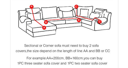 K & S | Sofabezug Elastisch 1–4 Sitzer – Waschbarer Stretch Sofaüberwurf für Couch Schutz