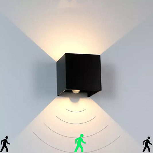 K & S | LED Wandleuchte mit Bewegungsmelder – Moderne Wandlampe für Flur, Treppenhaus & Eingangsbereich