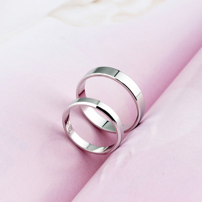 K & S | Partnerring 925 Silber Damen & Herren – Handpolierter Hypoallergener Schmuck
