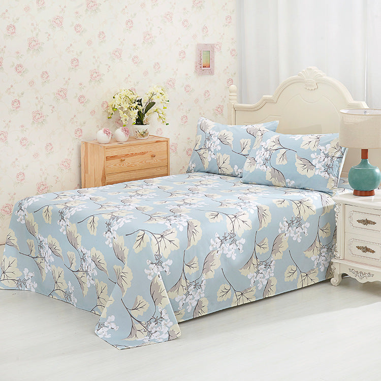 K & S | Baumwoll-Bettwäsche Set – Hochwertige bedruckte Bettlaken & Bezüge mit floralem Design