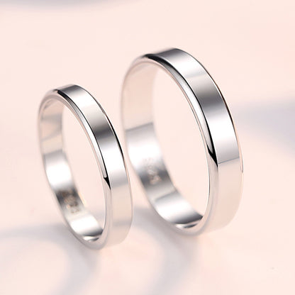 K & S | Partnerring 925 Silber Damen & Herren – Handpolierter Hypoallergener Schmuck