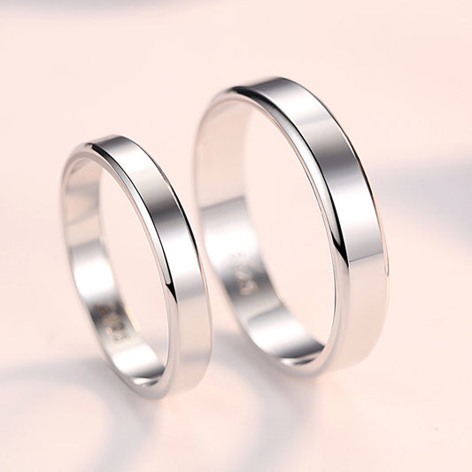 K & S | Partnerring 925 Silber Damen & Herren – Handpolierter Hypoallergener Schmuck