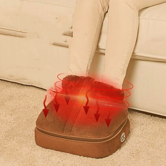 K & S | Beheizbare Fußwärmer Schuhe mit Massage – Warm & Komfortabel für Winter Zuhause
