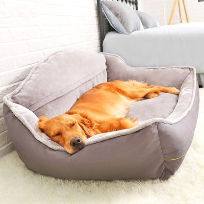 K & S | Bequemes Hundesofa aus Polyester - Waschbares Haustierbett für Hunde & Katzen