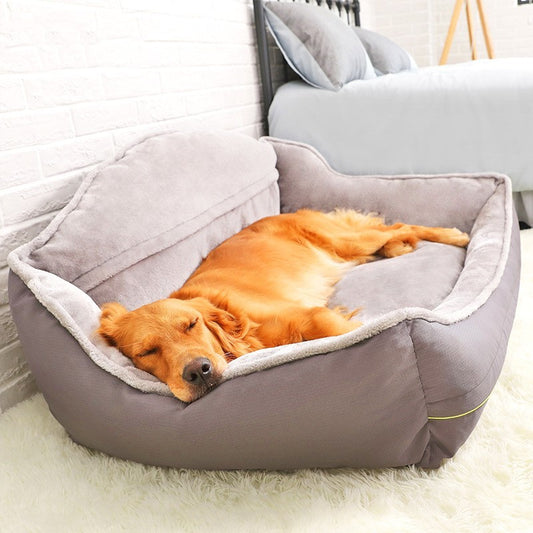 K & S | Bequemes Hundesofa aus Polyester - Waschbares Haustierbett für Hunde & Katzen