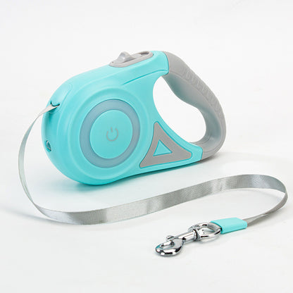 K & S | Automatische Flexi-Leine mit Halsband - Verstellbare Hundeleine für Hunde & Katzen