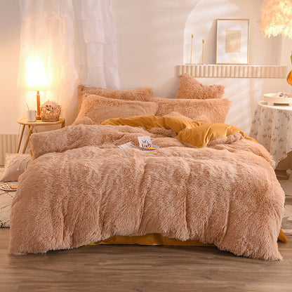 K & S | Flauschiges Winter-Bettwäsche Set – Kuscheliges dickes Fleece für warme & gemütliche Nächte