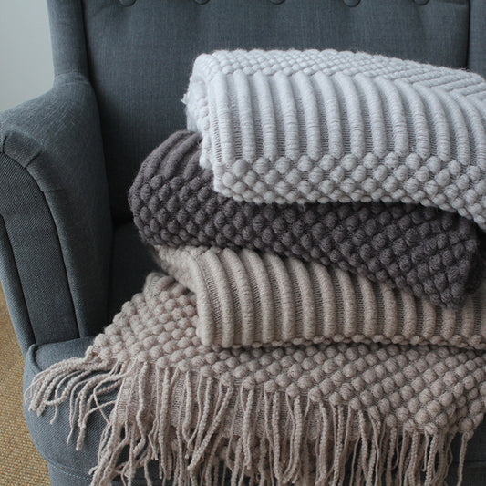 K & S | Kuscheldecke aus Weicher Polyesterfaser 127x170cm - Flauschige & Waschbare Sofadecke für Zuhause