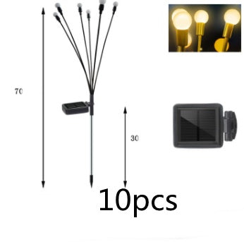 K & S | Solar Gartenleuchten – Schwingende LED-Glühwürmchen für stimmungsvolle Außenbeleuchtung