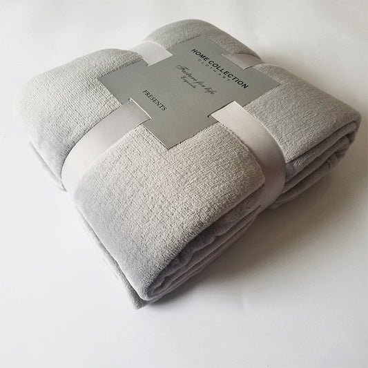 K & S | Flauschige Coral Fleece Decke - Weiche Kuscheldecke für Sofa, Bett & Reisen