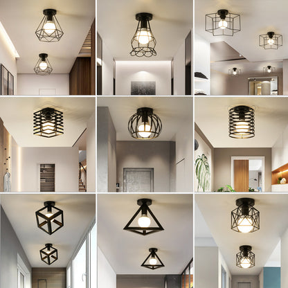 Aria Designer Deckenleuchte – Moderne geometrische Lampe im Industrial Stil für Flur, Korridor & Wohnzimmer