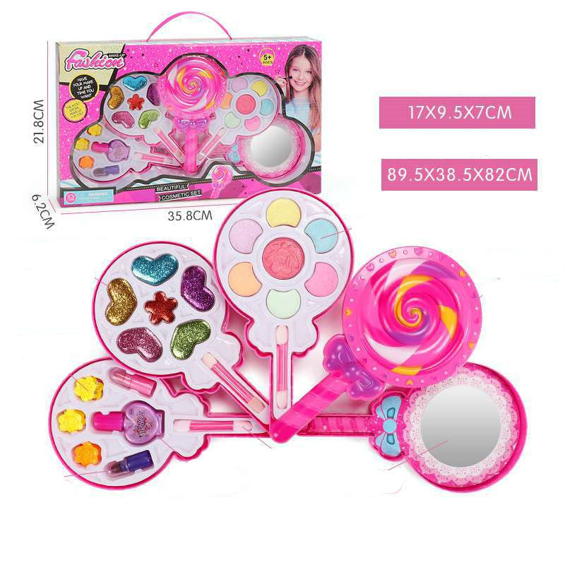 K & S | Waschbares Kinderschminke-Set mit Beauty-Koffer - Kreatives Schminkspielzeug für Kinder & Mädchen