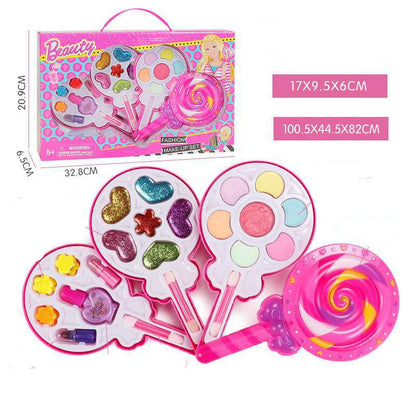 K & S | Waschbares Kinderschminke-Set mit Beauty-Koffer - Kreatives Schminkspielzeug für Kinder & Mädchen