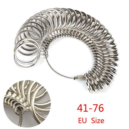 K & S | Ringmaß Metall für Fingergrößen – Präzises Werkzeug zum Ringgröße Messen
