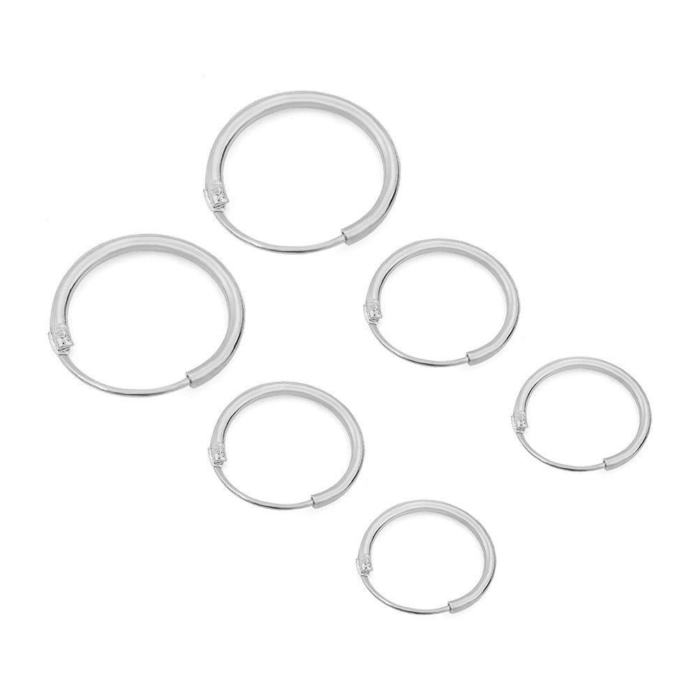 K & S | Damen Creolen Ohrringe Rund – Eleganter Schmuck in Gold, Silber & Schwarz