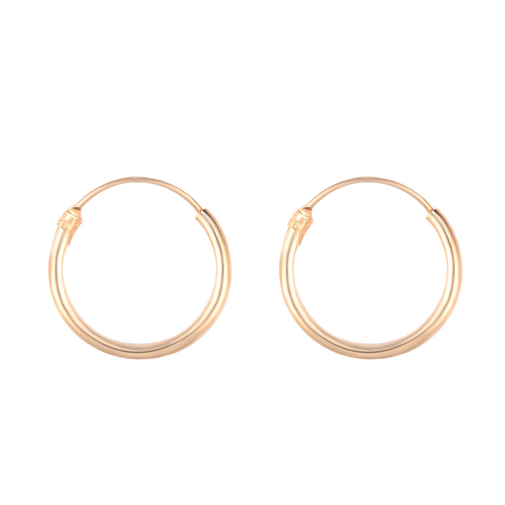 K & S | Damen Creolen Ohrringe Rund – Eleganter Schmuck in Gold, Silber & Schwarz
