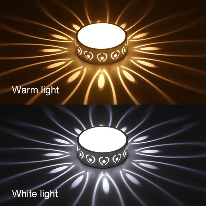 K & S | LED Deckenleuchte – Modernes 3W Einbau-Downlight mit Sterneneffekt für Flur & Wohnzimmer
