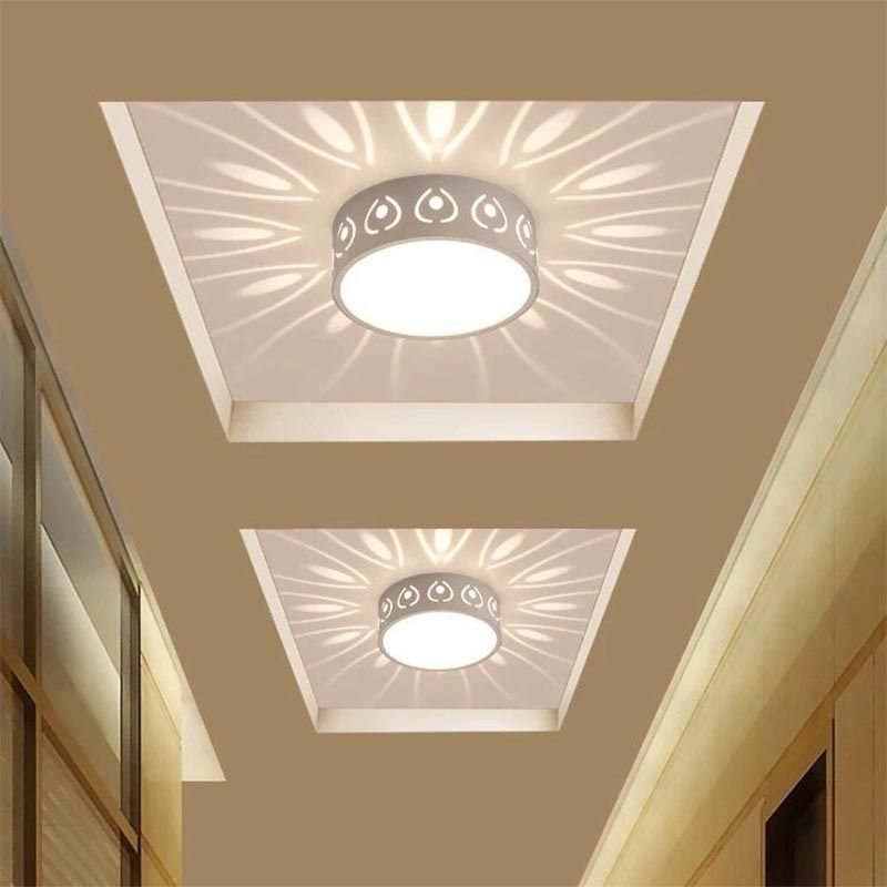 K & S | LED Deckenleuchte – Modernes 3W Einbau-Downlight mit Sterneneffekt für Flur & Wohnzimmer