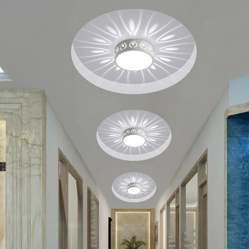 K & S | LED Deckenleuchte – Modernes 3W Einbau-Downlight mit Sterneneffekt für Flur & Wohnzimmer