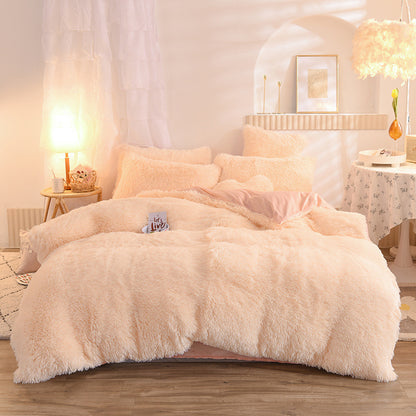 K & S | Flauschiges Winter-Bettwäsche Set – Kuscheliges dickes Fleece für warme & gemütliche Nächte