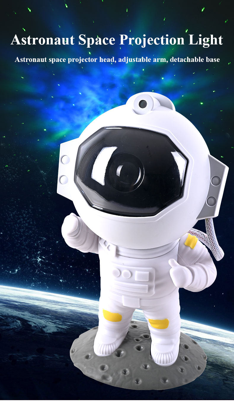 K & S | Galaxie Sternenhimmel Projektor Nachtlicht - Astronaut Lampe für Kinderzimmer, Schlafzimmer & Deko