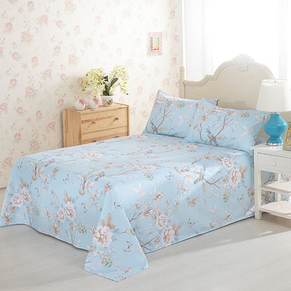 K & S | Baumwoll-Bettwäsche Set – Hochwertige bedruckte Bettlaken & Bezüge mit floralem Design