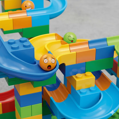 Große Kugelbahn Bausteine XXL | Kreatives Lernspielzeug