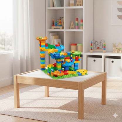 Große Kugelbahn Bausteine XXL | Kreatives Lernspielzeug