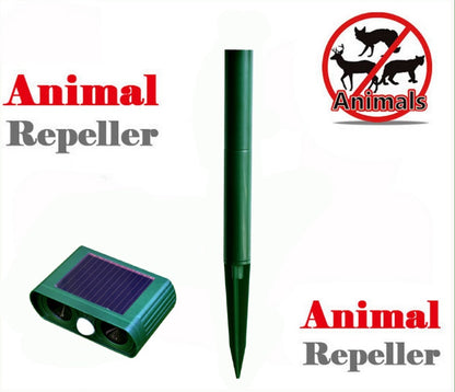 K & S | Ultraschall Tiervertreiber Solar – Wetterfest & Effektiv gegen Katzen, Hunde & Marder