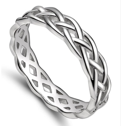 K & S | Unisex Ring 925 Silber 4mm – Schlichter & Zeitloser Schmuck für Damen & Herren