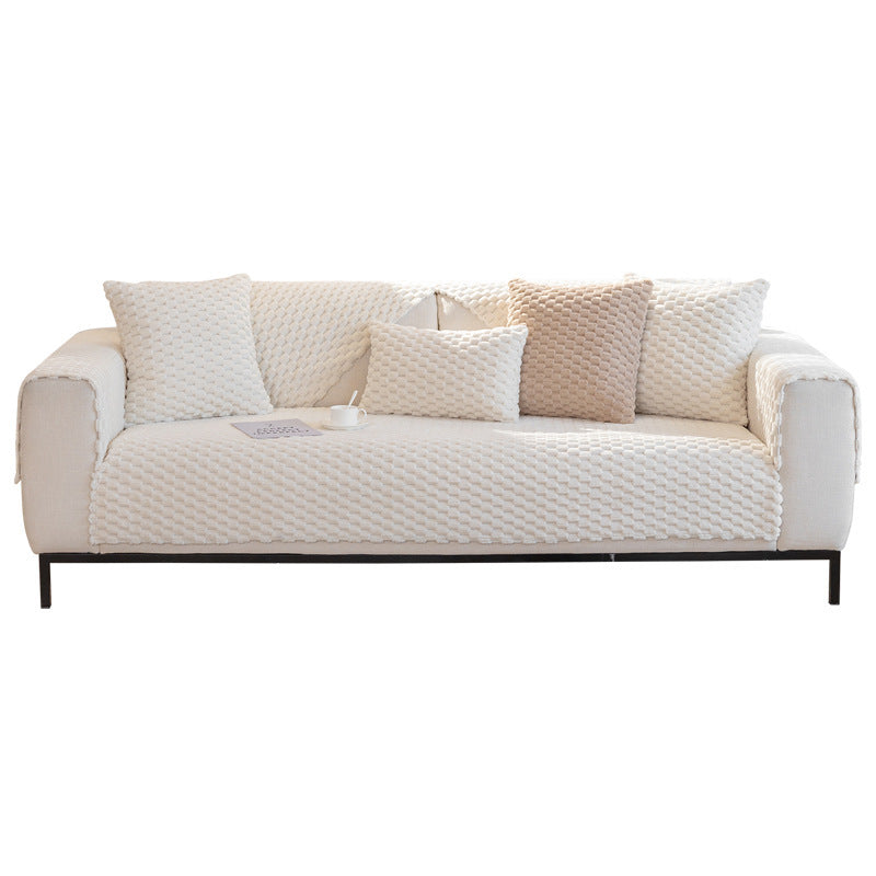 K & S | Sofaüberwurf Winter Plüsch – Dicke Weiche & Rutschfeste Couchdecke für Wohnzimmer