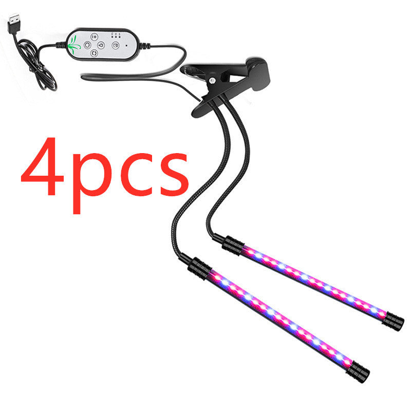 K & S | LED Pflanzenlampe USB – 40 LEDs Wachstumslampe mit Timer & Dimmer für Zimmerpflanzen