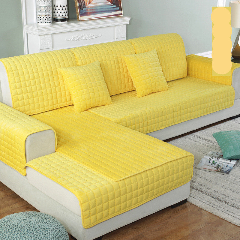 K & S | Sofabezug Flauschig & Rutschfest – Weicher Waschbarer Sofaüberwurf für Couch Schutz