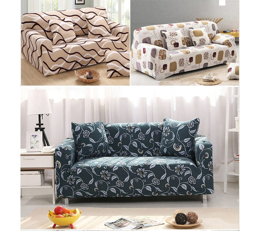 K & S | Sofabezug Elastisch 1–4 Sitzer – Waschbarer Stretch Sofaüberwurf für Couch Schutz
