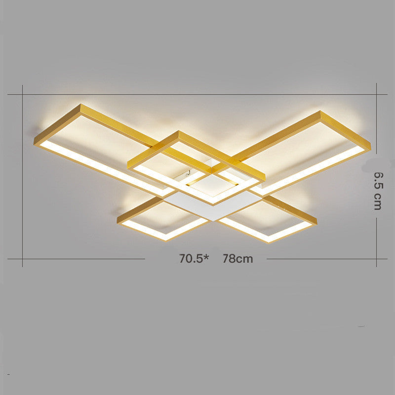 K & S | LED Deckenleuchte – Moderne geometrische Deckenlampe in Warmweiß für Wohnzimmer & Schlafzimmer